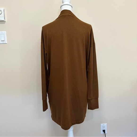 Sanctuary Brown Open Cardigan Sweater with Pockets - Picture 7 of 13